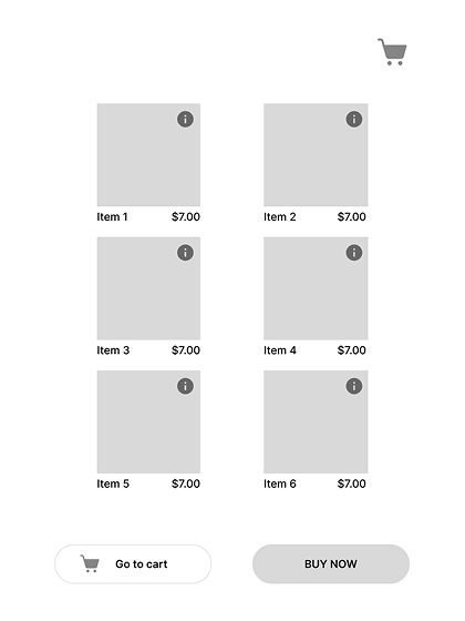 Close up of screen details and layout.