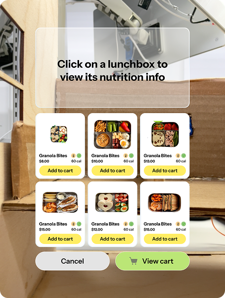 Live prototype testing on the physical machine, verifying that the UI interactions aligned with the real vending machine setup.